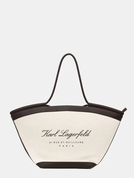 Karl Lagerfeld torebka K/HOTEL beżowa