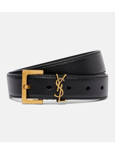 Curea Saint Laurent din piele negru