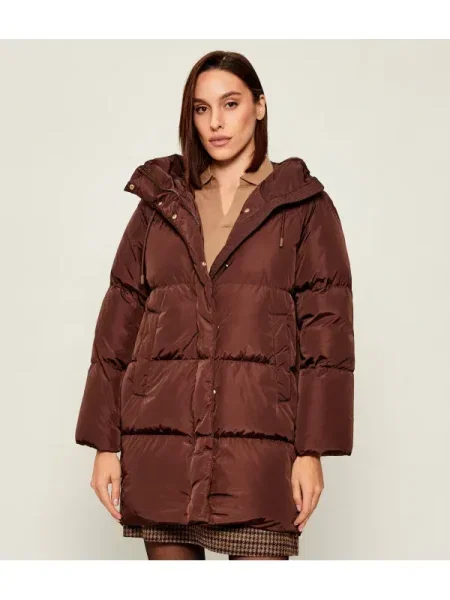 Weekend Max Mara geacă de puf NEWBEMBO de iarnă maro