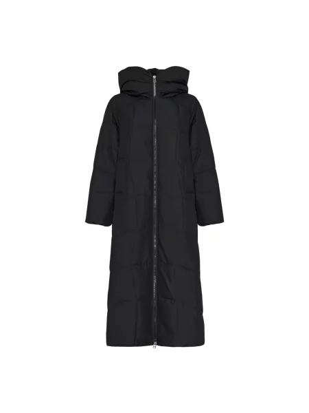 Futro Cesare Gaspari z kapturem czarne