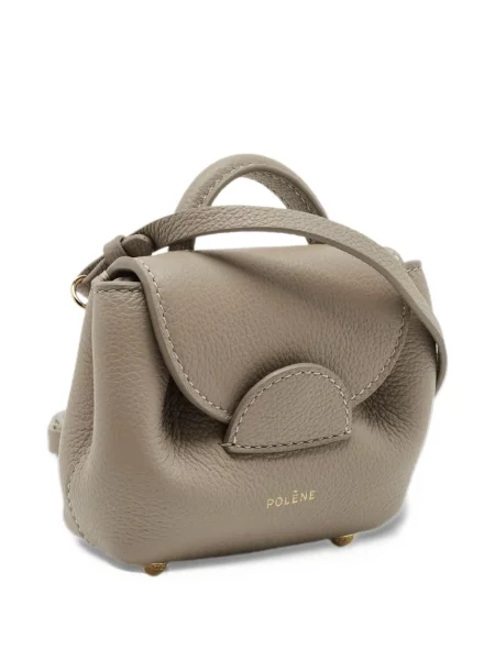 Τσάντα shopper Polène γκρι