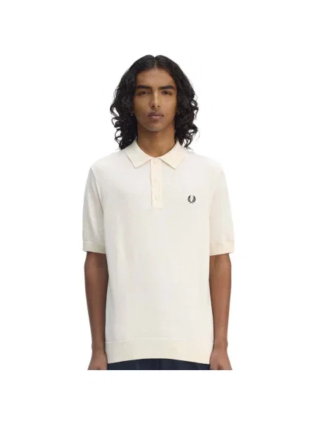 Fred Perry Úpletová Polokošile tmavě žlutá