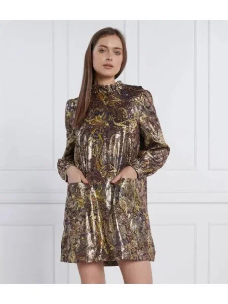 Ba&sh Rochie auriu