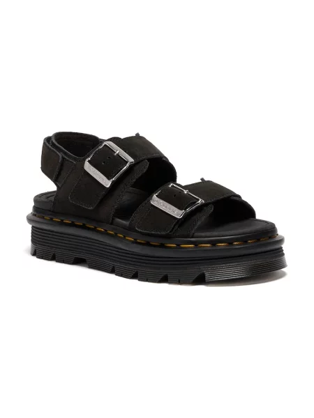 Замшевые босоножки Dr. Martens на платформе
