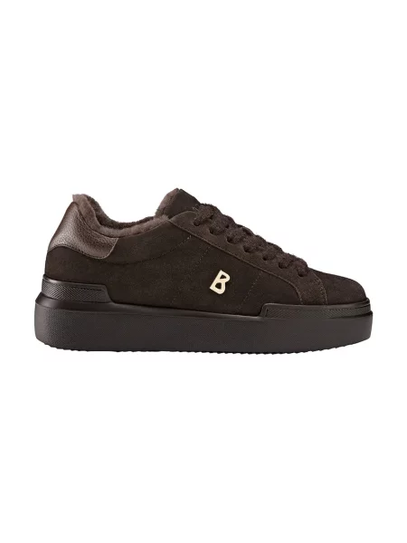 BOGNER HOLLYWOOD sneakers pentru femei din piele întoarsă maro