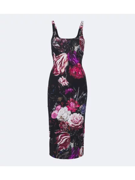 Rochie midi Roberto Cavalli cu model floral