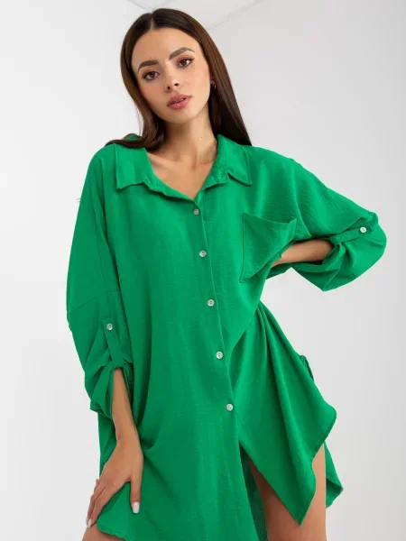 Rochie de zi Fashionhunters de costum verde