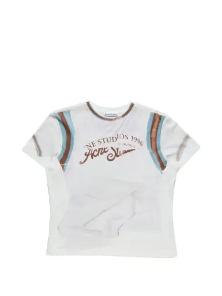 Tricou Acne Studios cu imagine alb