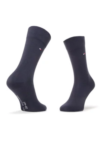Dolge nogavice Tommy Hilfiger rdeča