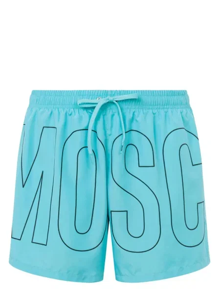 Slip de baie Moschino cu imagine albastru