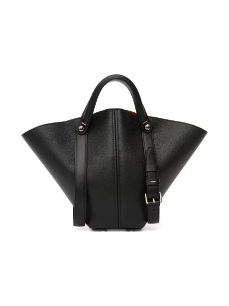 Sukienka Maison Margiela skórzana czarna