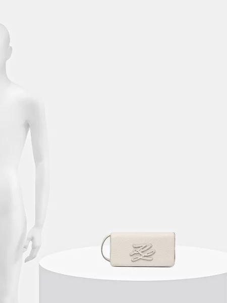 Кожаная сумка Karl Lagerfeld с лого