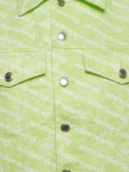 Geacă de blugi Alexander Wang verde