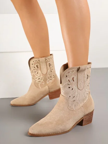 Botine Nelithen închis bej
