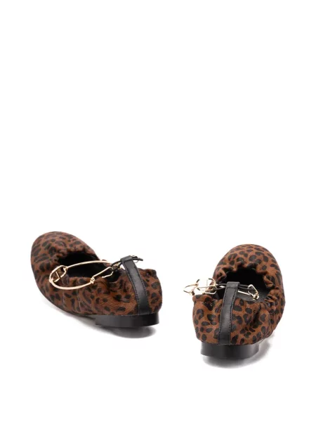 Balerini Twinset cu imagine cu model leopard maro