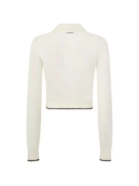 Gulerat decupat tricou polo Pinko