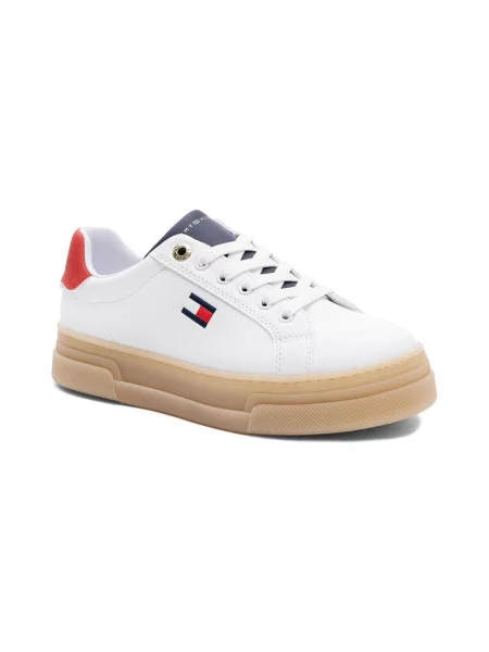 Tommy Hilfiger sneakers pentru copii alb