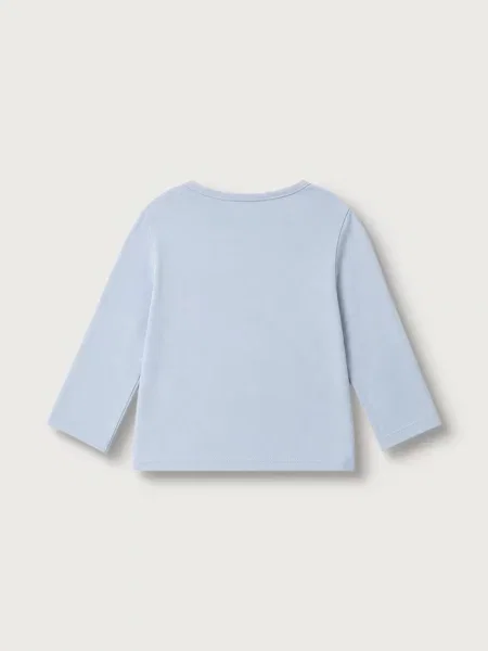 United Colors of Benetton tričko s dlhým rukávom detské modrá