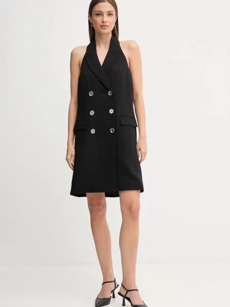 Dkny rochie mini mulată negru