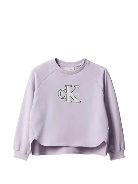 Bluza dziecięca Calvin Klein fioletowa