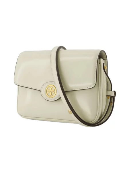 Torebka skórzana Tory Burch elegancka biała