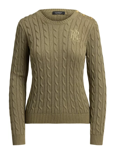 Lauren Ralph Lauren Pulover kaki / oliv verde