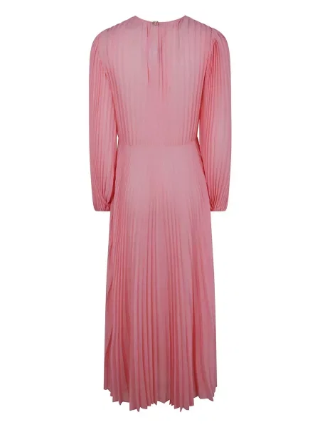 Rochie midi Twinset plisată până la genunchi de costum roz