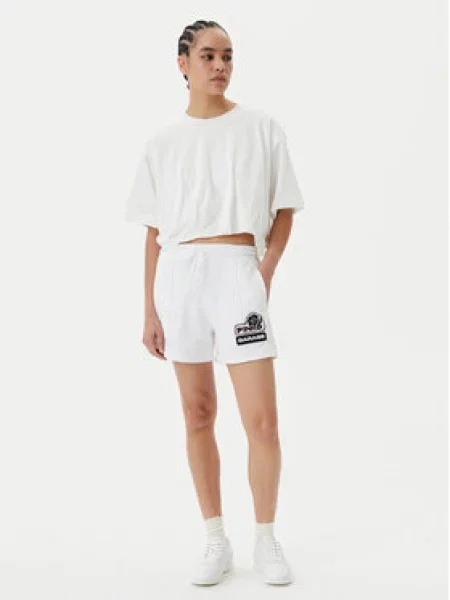 PINKO Sportovní kraťasy Max Shorts Interlock Tecni bílá