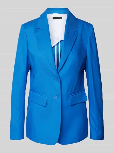 Żakiet z kołnierzem z klapami More & More niebieska