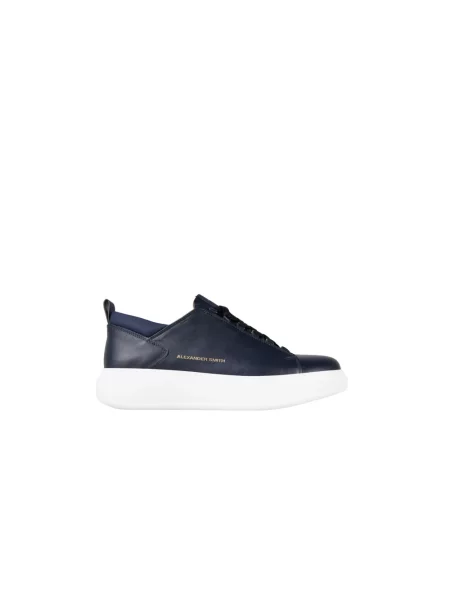 Sneakersy Alexander Smith skórzane niebieskie