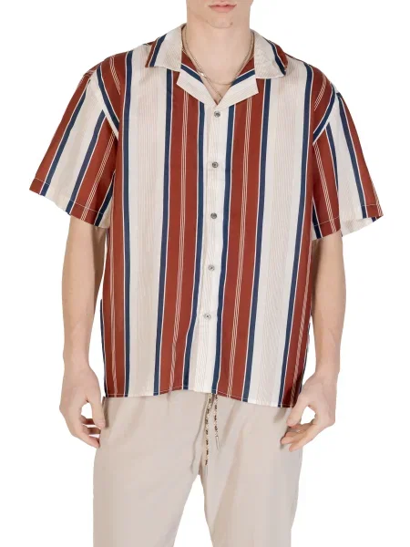 Риза Gianni Lupo на райета синьо