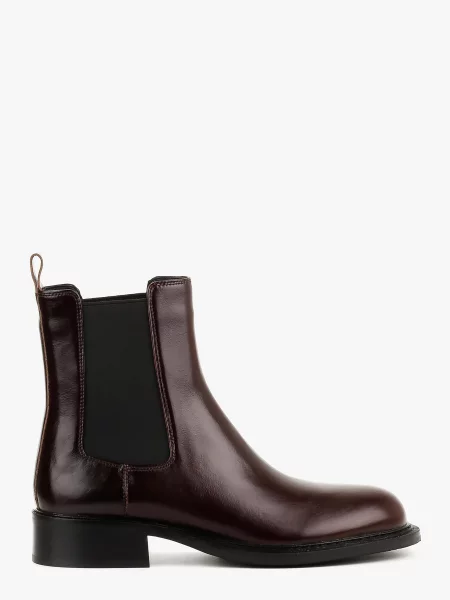 Кожаные ботинки челси Leberdes бордовые