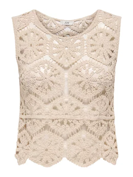JDY Top brodat JDYVIC' bej