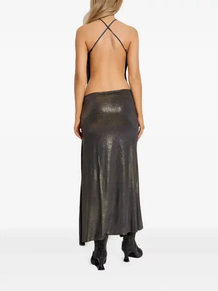 Rochie Diesel cu gât halter de costum gri