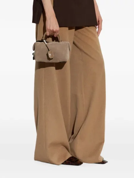 Geantă shopper Max Mara din piele de căprioară