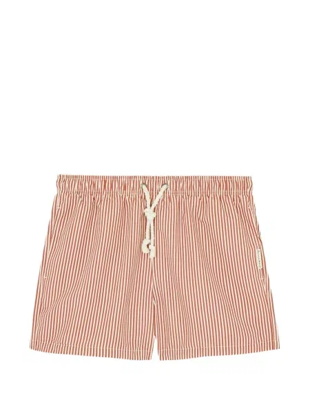 Slip de baie Gassa D Amante cu dungi cu cordon maro