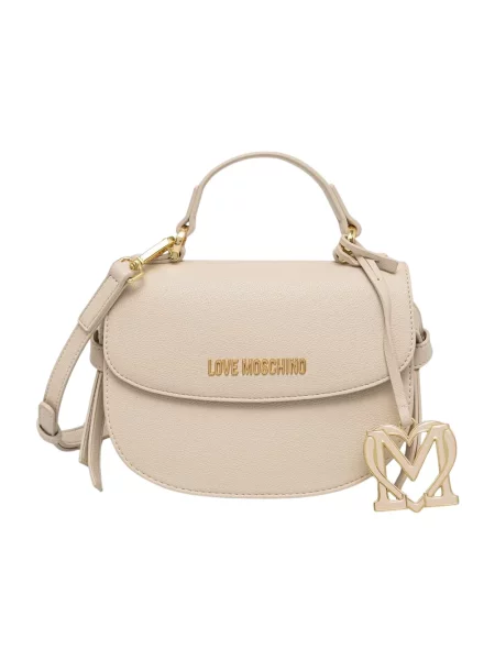 Love Moschino torebka crossbody z imitacji skóry beżowa