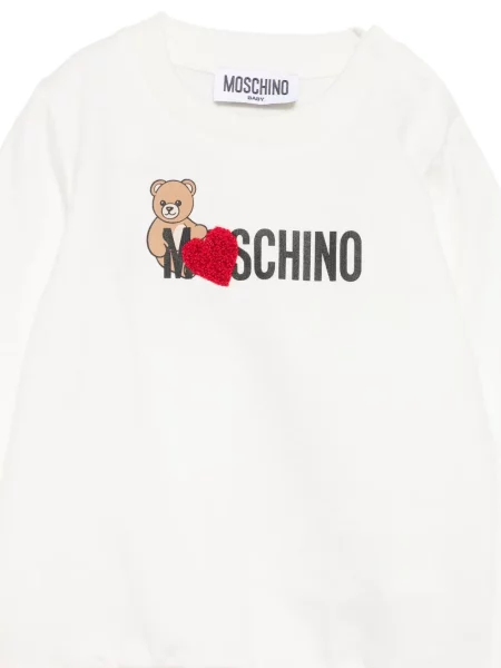 Sweter dziecięcy Moschino biały