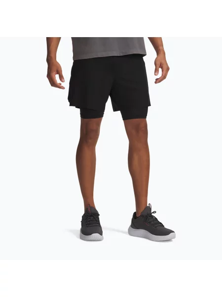 Pantaloni scurți de antrenament pentru bărbați Under Armour Vanish Elite Shorts ultimate black/ultimate black/ultimate black negru