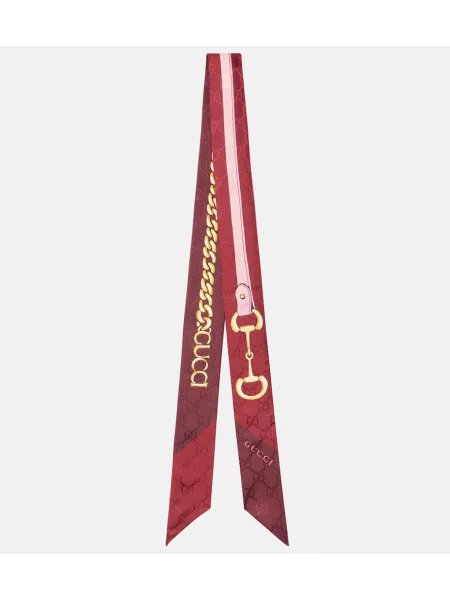 Svileni šal Gucci bordo