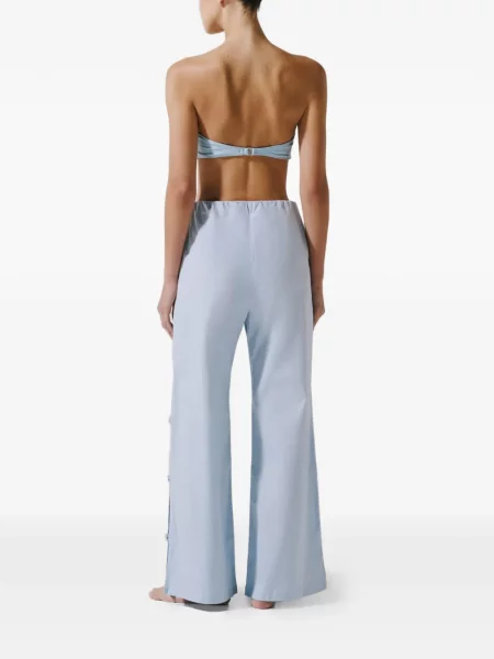 Pantaloni palazzo Baobab albastru