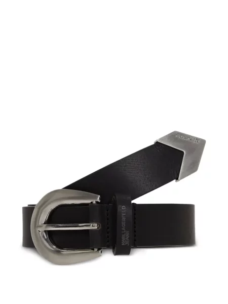 Curea Karl Lagerfeld Jeans din piele negru