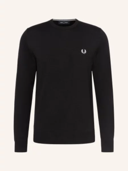 Fred Perry Sweter schwarz czarny