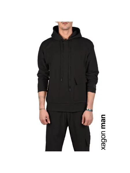 Bluza z kapturem Xagon Man z kapturem czarna