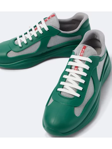 Sneakerși Prada verde