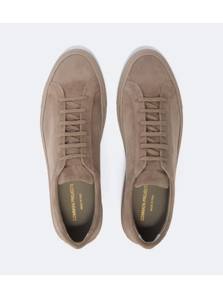 Sneakerși Common Projects din piele de căprioară gri