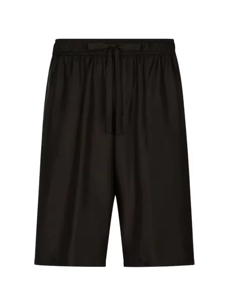 Pantaloni scurți Dolce & Gabbana de mătase alergare negru