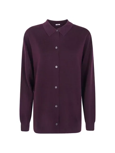 Cardigan Aspesi de lână violet