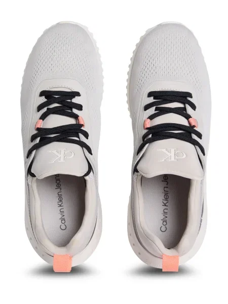 Calvin Klein női cipő Eva Runner Sock Mg Tech Mix monstruck/krémfehér/narancs Eva Runner Sock Mg Tech Mix bézs