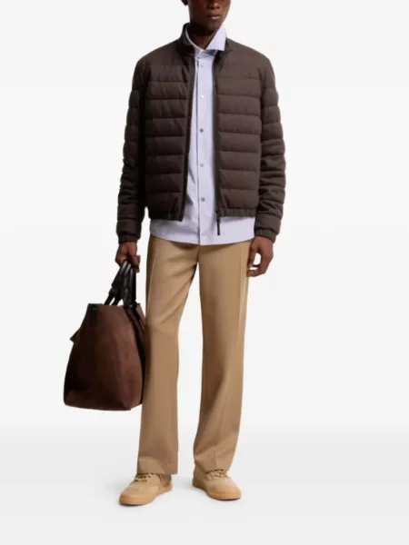 Matlasat geacă Moncler maro